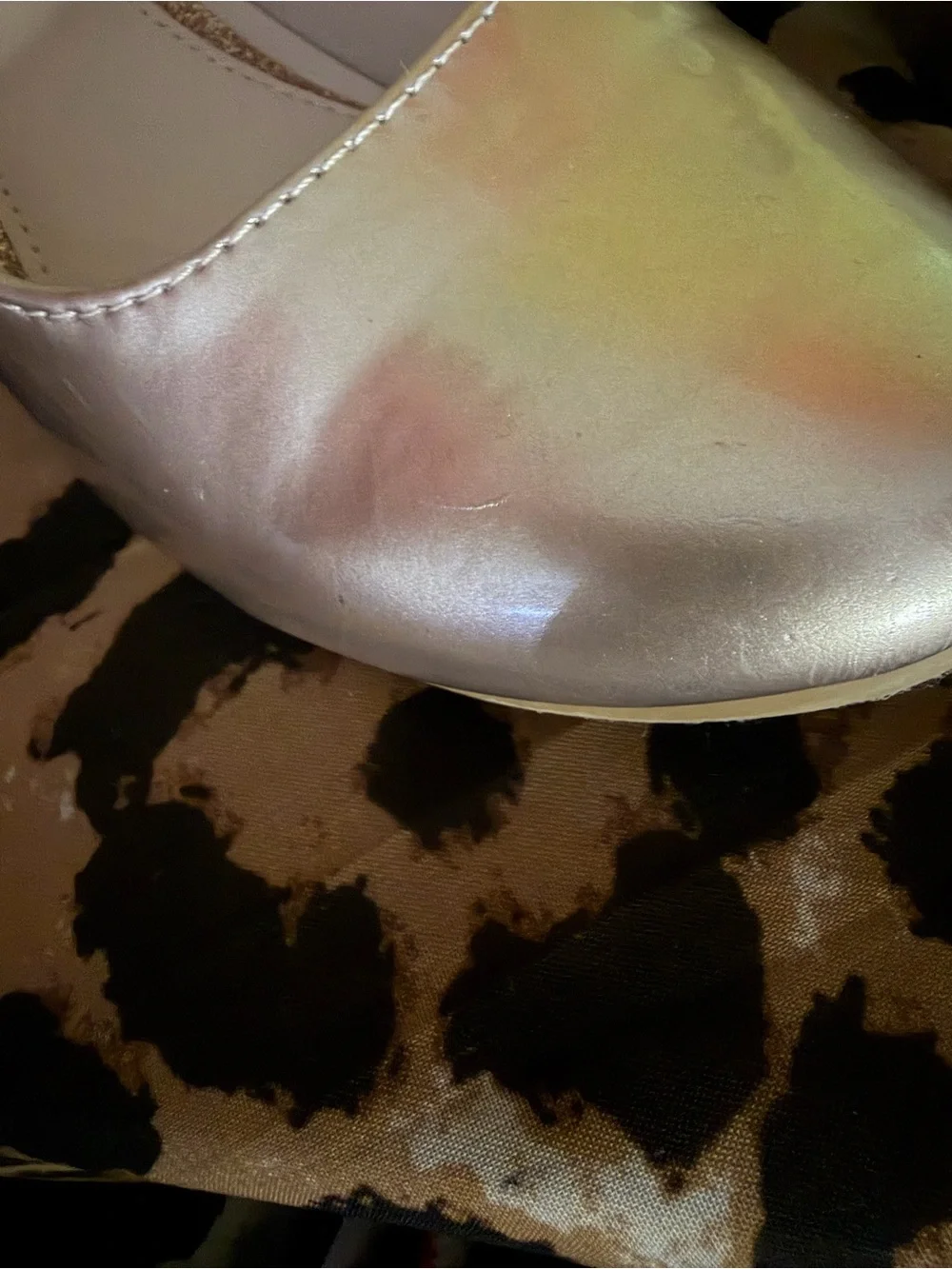 Nine West shiny metallic